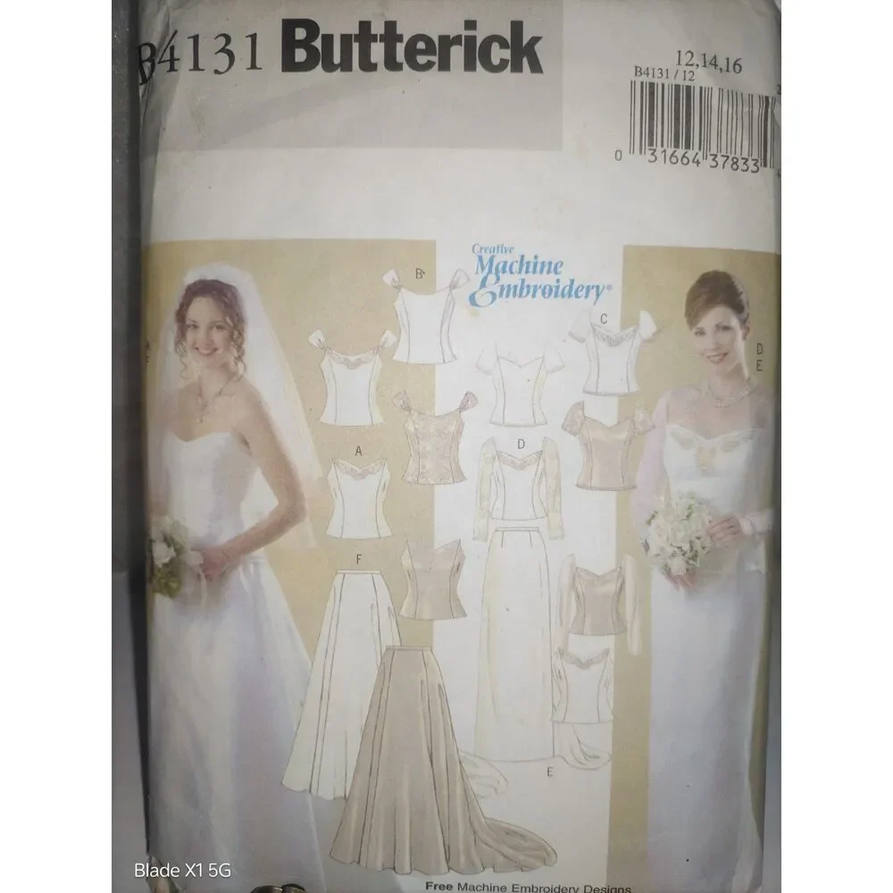 BUTTERICK PATTERNS B4131 Misses' Top and Skirt, Size 12-14-16 Cut